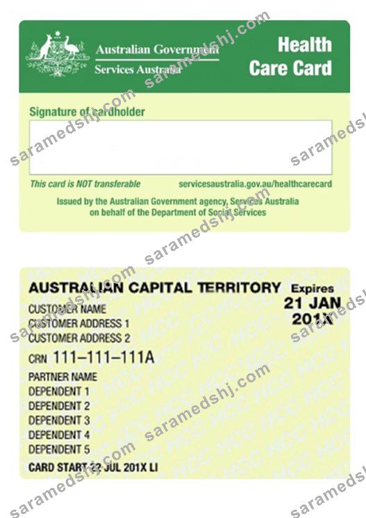 Australia health care card